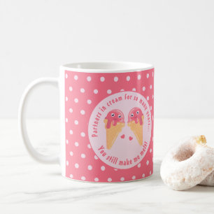 Ice Cream Scoops Cute Romantic Valentine's Day Coffee Mug