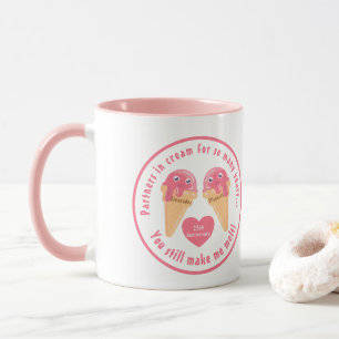 Ice Cream Scoops Cute Romantic Valentine's Day Mug