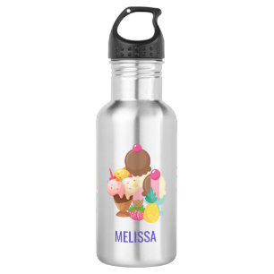 Ice Cream Scoops with Sprinkles 532 Ml Water Bottle