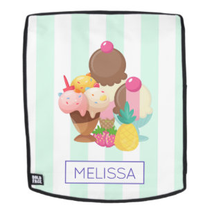 Ice Cream Scoops with Sprinkles Backpack