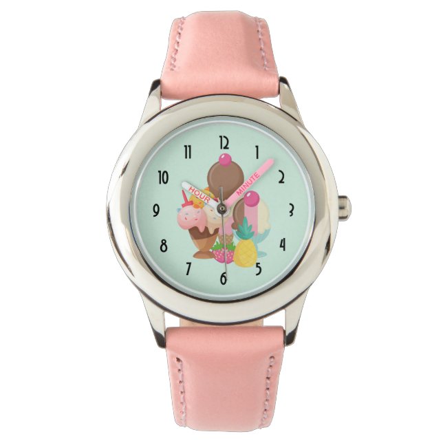 Ice Cream Scoops with Sprinkles Watch (Front)