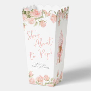 Ice Cream Shes About to Pop Baby Shower Popcorn Favour Box