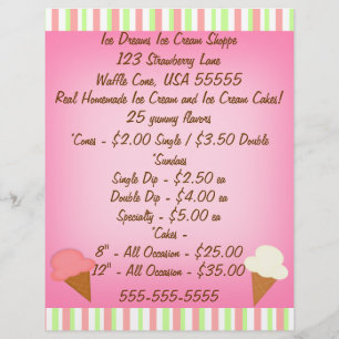 Ice Cream Shop Business Flyer
