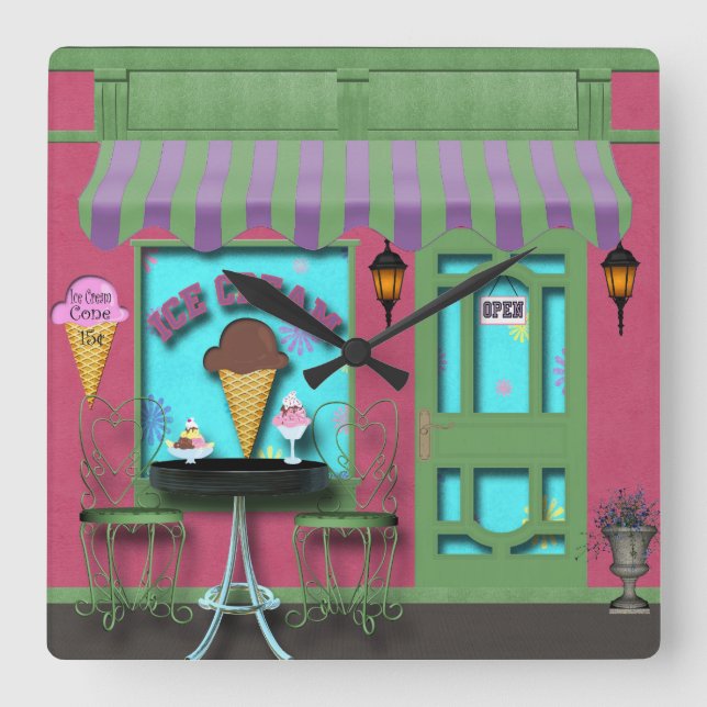 Ice Cream shop clock (Front)