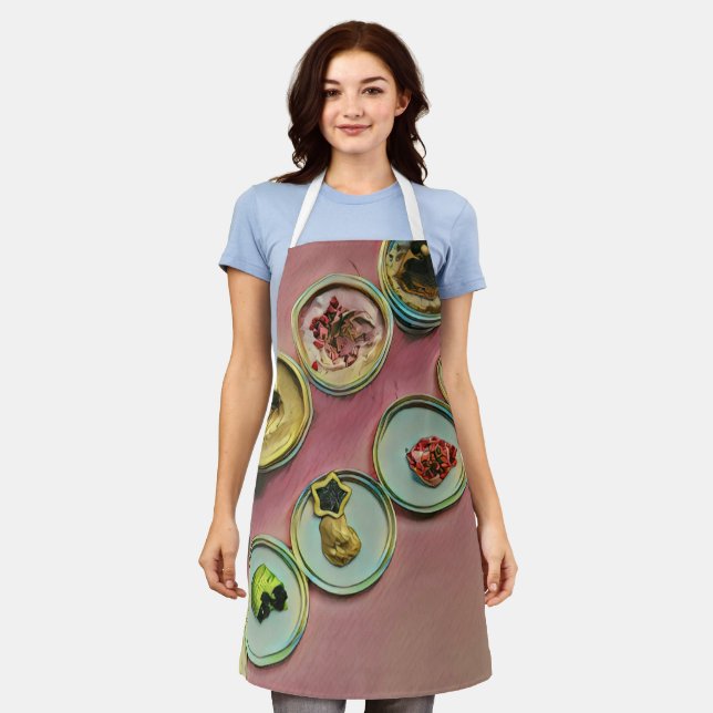 Ice cream shop decor apron (Worn)