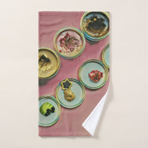 Ice cream shop decor hand towel