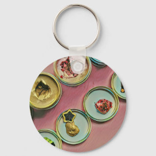 Ice cream shop decor key ring
