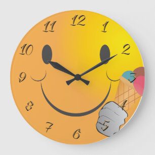 Ice cream shop large clock