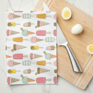 Ice Cream Shop Novelty  Tea Towel