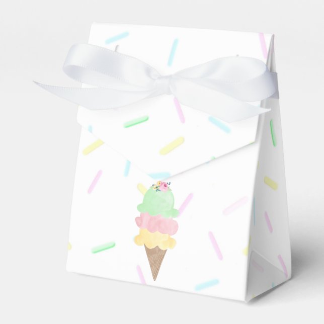 Ice Cream Shower Favour Box (Front Side)