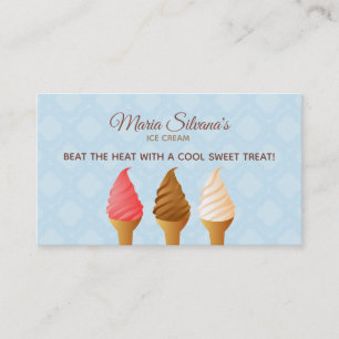 Ice Cream Slogans Business Cards