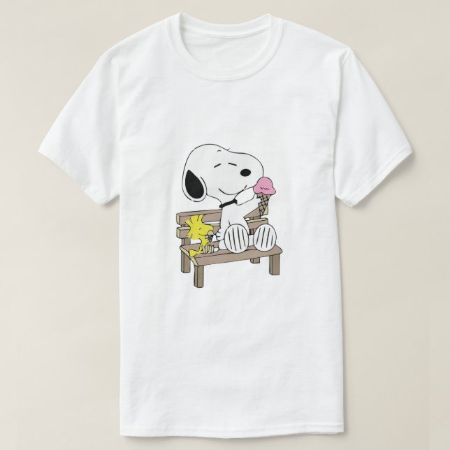 Ice Cream Snoopy Woodstock T-Shirt (Design Front)