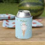 Ice Cream Snowman Christmas in July Can Cooler<br><div class="desc">This adorable ice cream snowman can cooler is the perfect way to keep your drinks cool and your style hot. With its festive design and personalised name, it's sure to be a hit at your next Christmas in July BBQ party. Check out the rest of the collection for all you...</div>