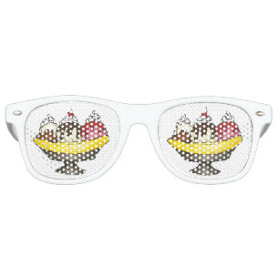 Ice Cream Social Favour Banana Split Sundae Retro Sunglasses