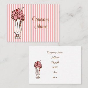 Ice Cream Soda Business Card