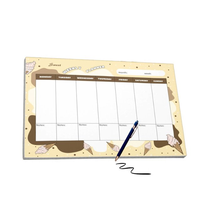 Ice cream splash notepad (Creator Uploaded)