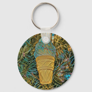 Ice cream sprinkles key ring