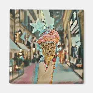 Ice cream sprinkles magnet