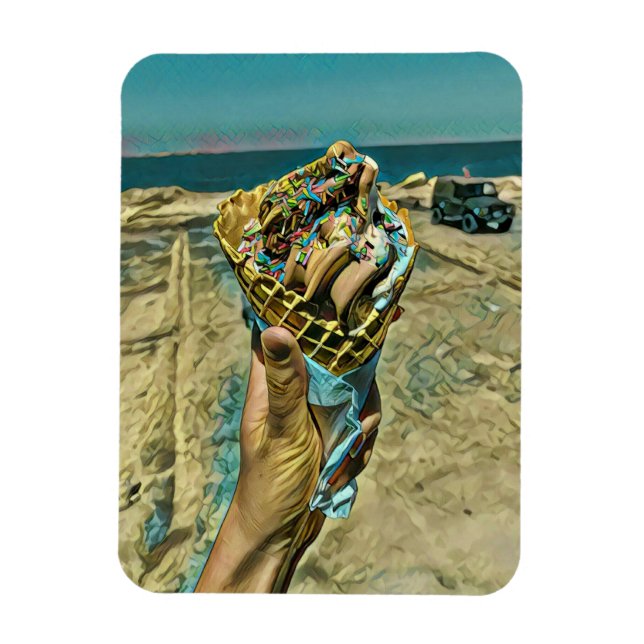 Ice cream sprinkles magnet (Vertical)
