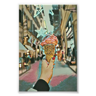 Ice cream sprinkles photo print