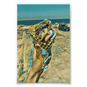 Ice cream sprinkles photo print