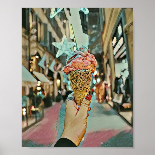 Ice cream sprinkles poster (Front)