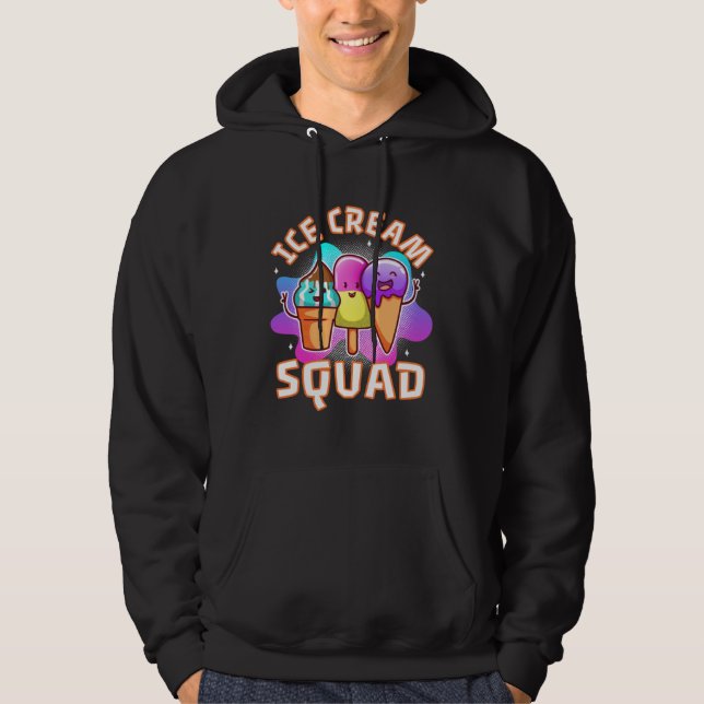 Ice cream squad  4 hoodie (Front)