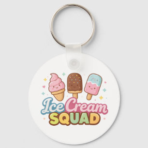 Ice Cream Squad Cute Cartoon Popsicle Key Ring