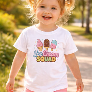 Ice Cream Squad Cute Cartoon Popsicle Toddler T-Shirt