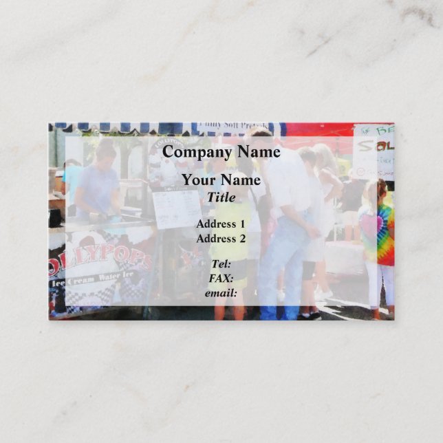 Ice Cream Stand Business Card (Front)