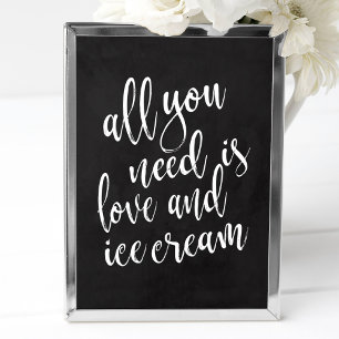 Ice cream station chalkboard 8x10 weddign sign