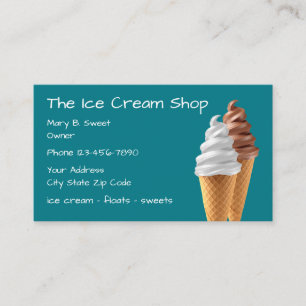 Ice Cream Store Business Card