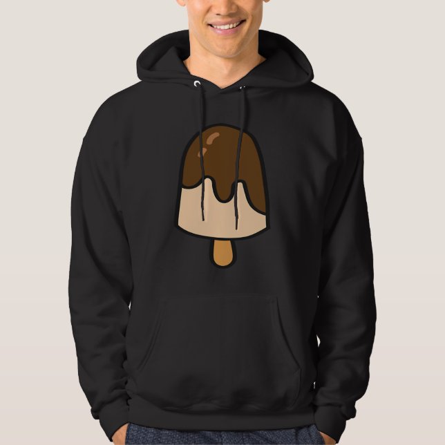 Ice Cream Summer Chocolate Gelato  Ice Cream Hoodie (Front)