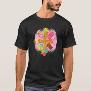 Ice Cream Summer Food Dessert Ice Cream Premium T-Shirt