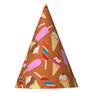 Ice cream summer pattern Birthday Party Hat