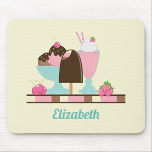 Ice Cream Sundae and Other DeliciousTreats Mouse Pad