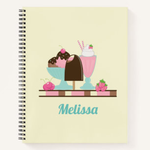 Ice Cream Sundae and Other DeliciousTreats Notebook