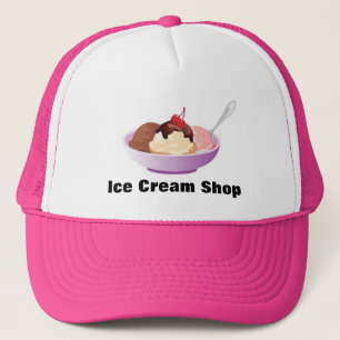 Ice Cream Sundae Bowl Trucker Hat