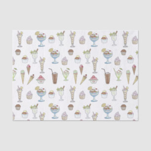 Ice Cream Sundae Collage Tissue Paper