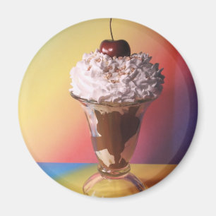 Ice Cream Sundae Fridge Magnet