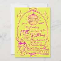 Ice Cream Sundae Girl Birthday Party Invite
