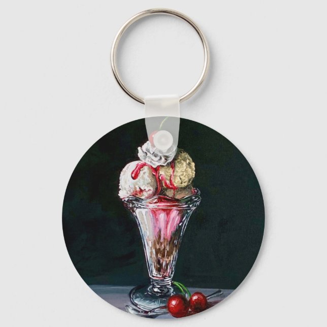Ice Cream Sundae Key Ring (Front)