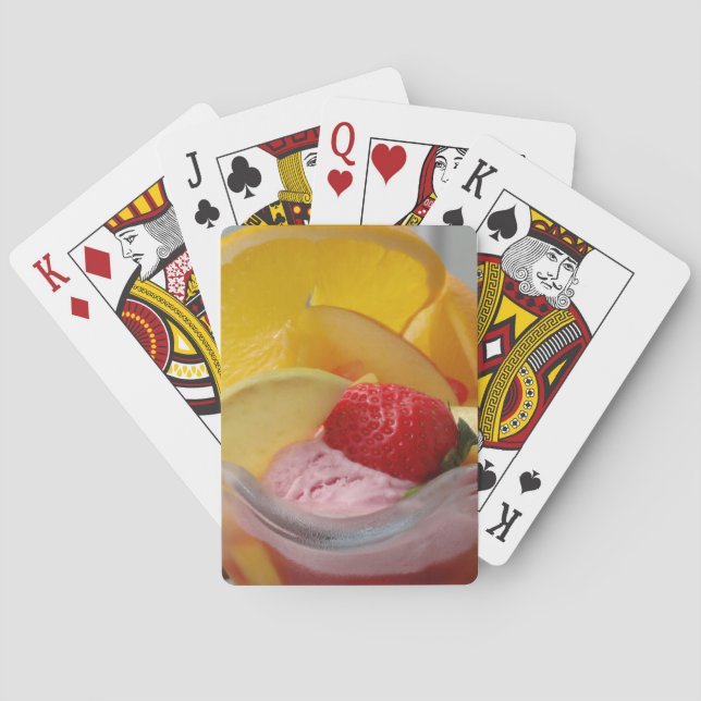 Ice Cream Sundae playing cards (Back)