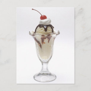 Ice Cream Sundae Postcard