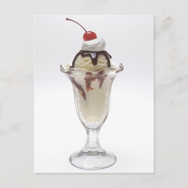 Ice Cream Sundae Postcard (Front)