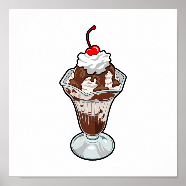 Ice Cream Sundae Poster (Front)