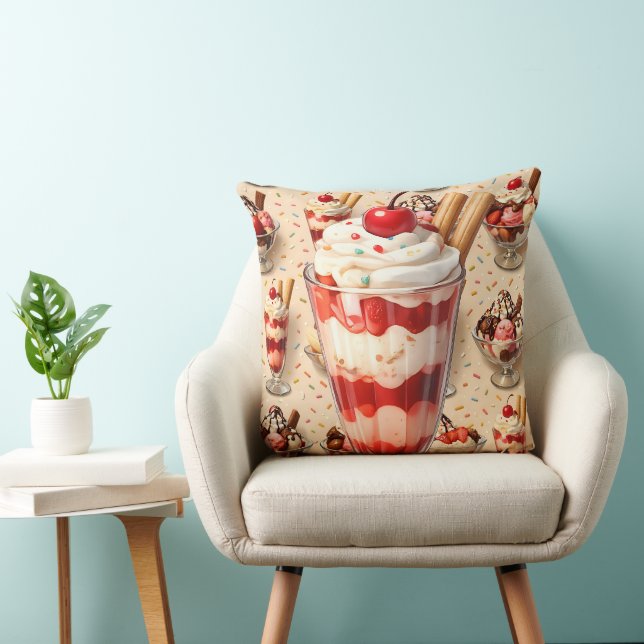 Ice cream sundae premium body cushion (Chair)