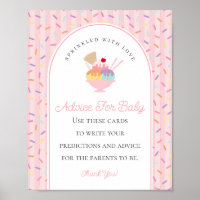 Ice Cream Sundae Sprinkled with Love Baby Advice