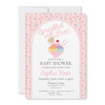 Ice Cream Sundae Sprinkled with Love Baby Shower