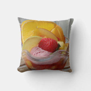 Ice Cream Sundae throw pillow
